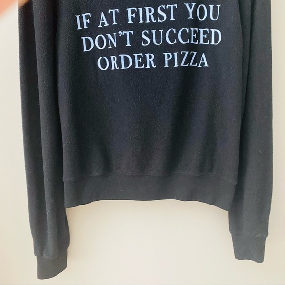 Wildfox Pullover Sweater Black Sz XS - Picture 3 of 9